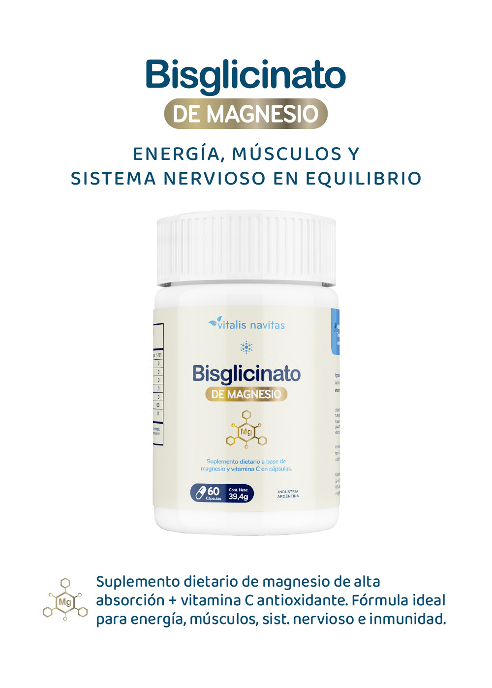 Magnesio Bisglicinato + Vitamina C