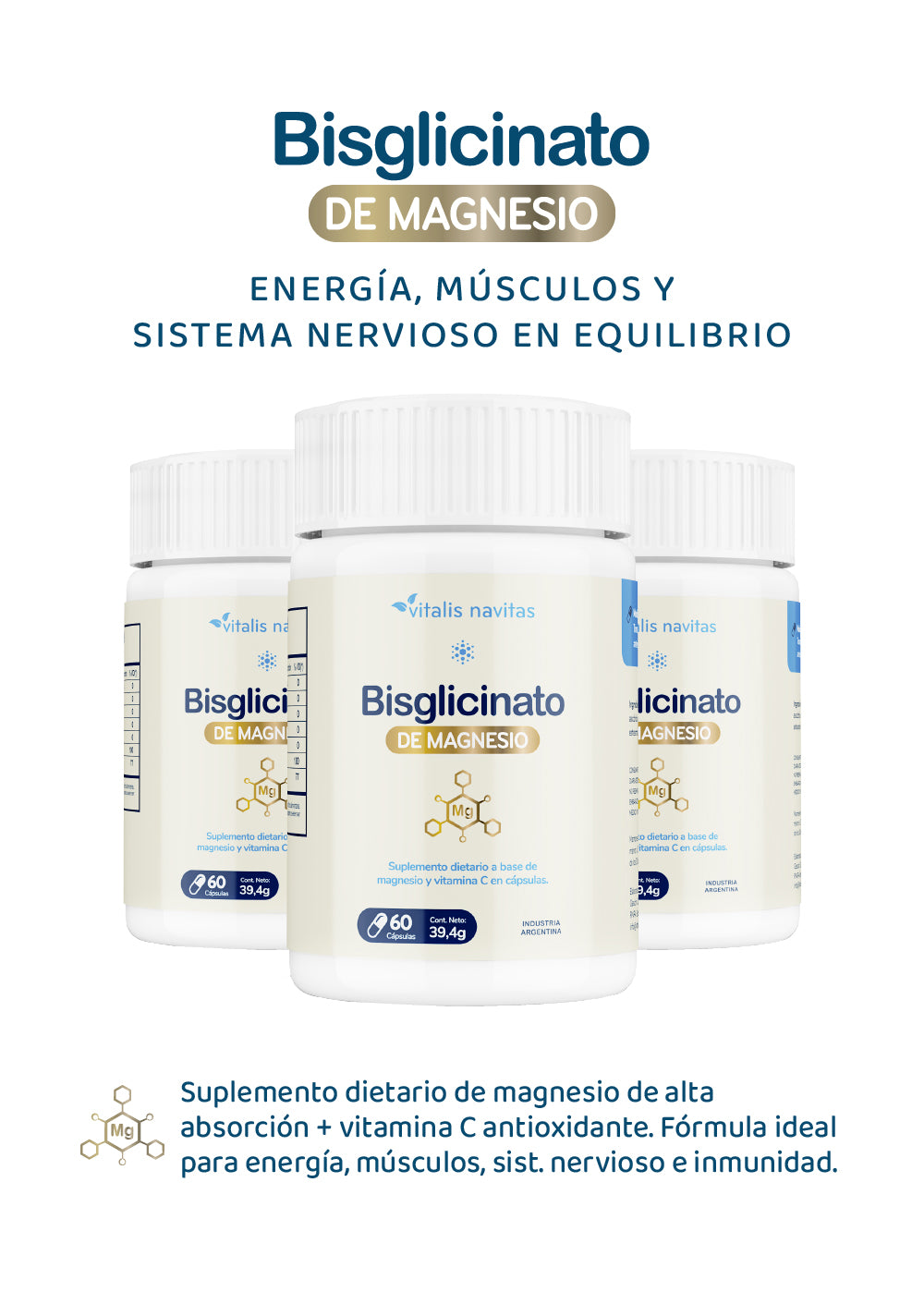 Magnesio Bisglicinato + Vitamina C