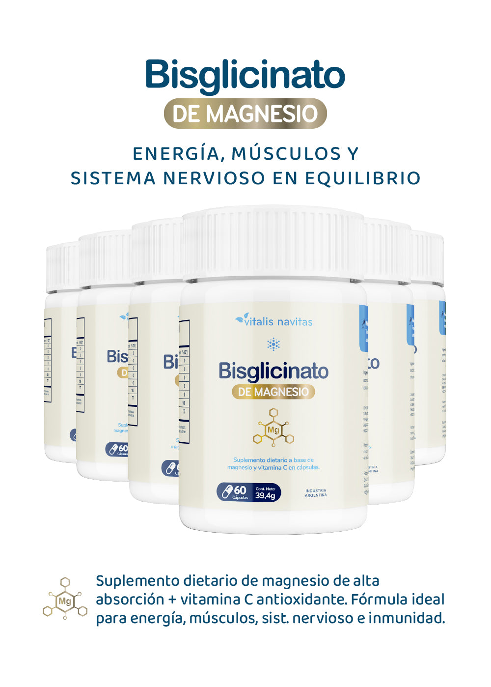 Magnesio Bisglicinato + Vitamina C