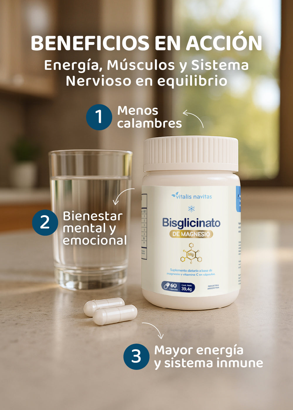 Magnesio Bisglicinato + Vitamina C
