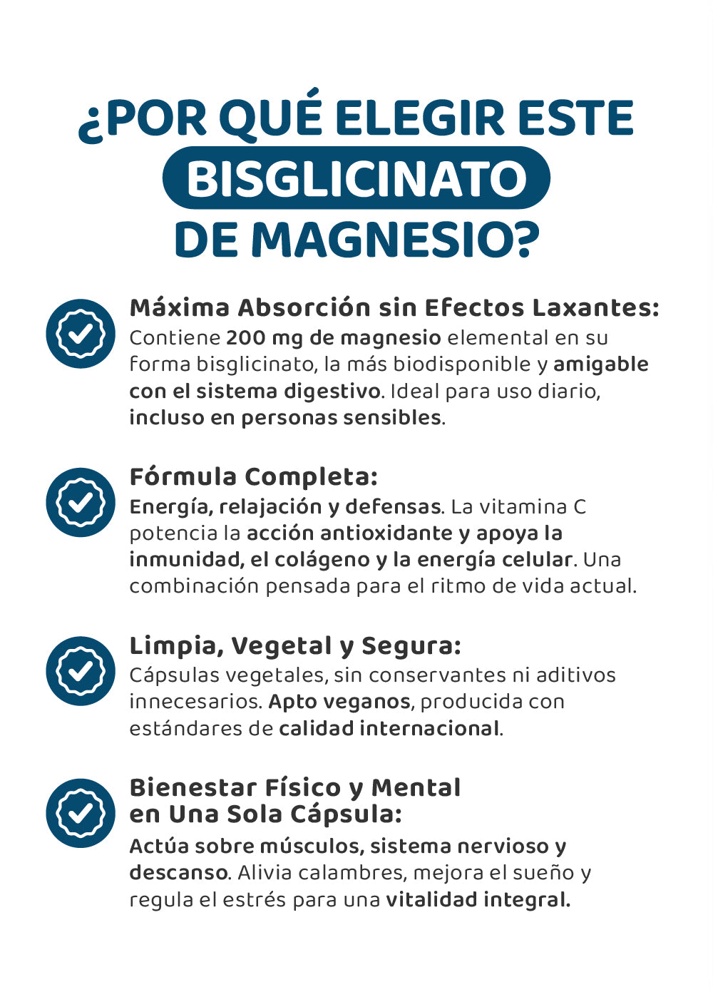 Magnesio Bisglicinato + Vitamina C