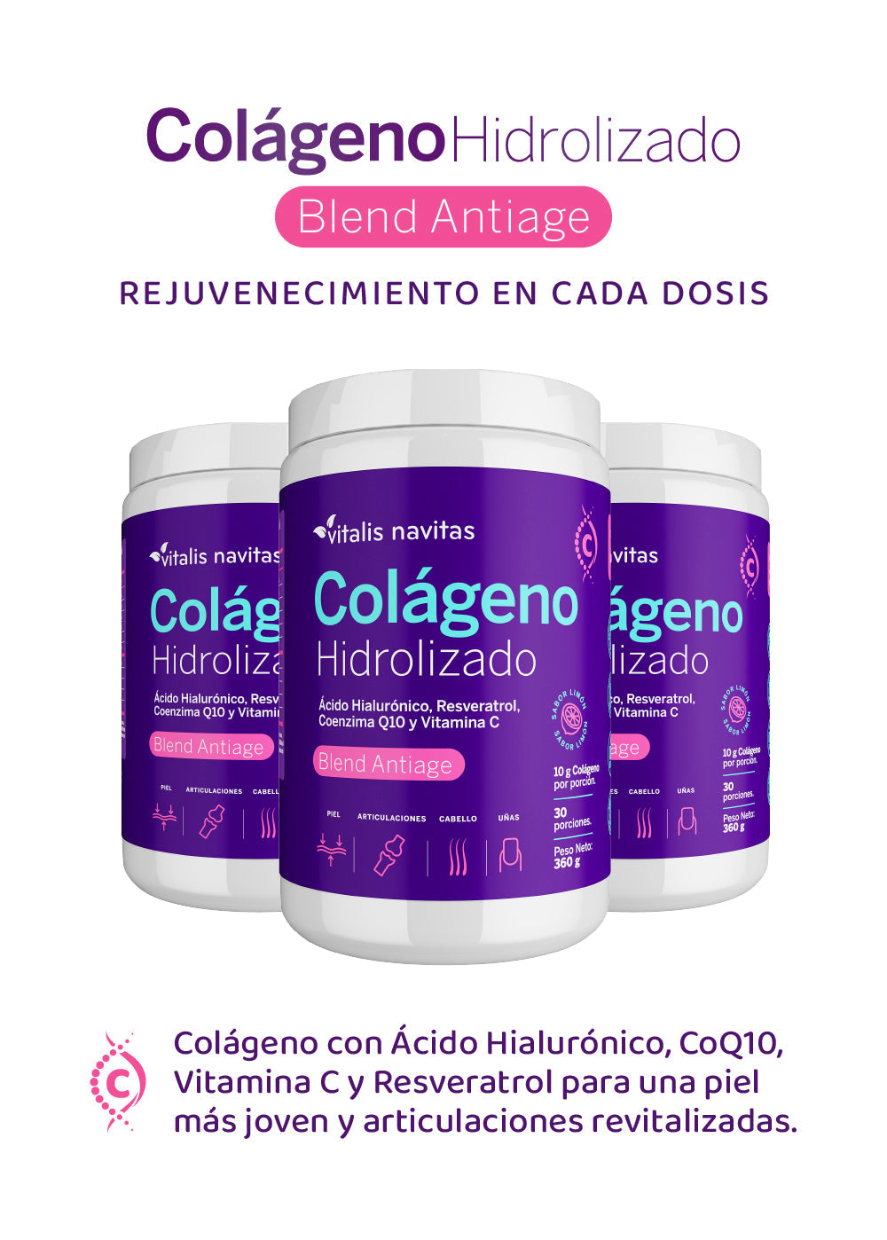 Colágeno Hidrolizado Bebible Antiage