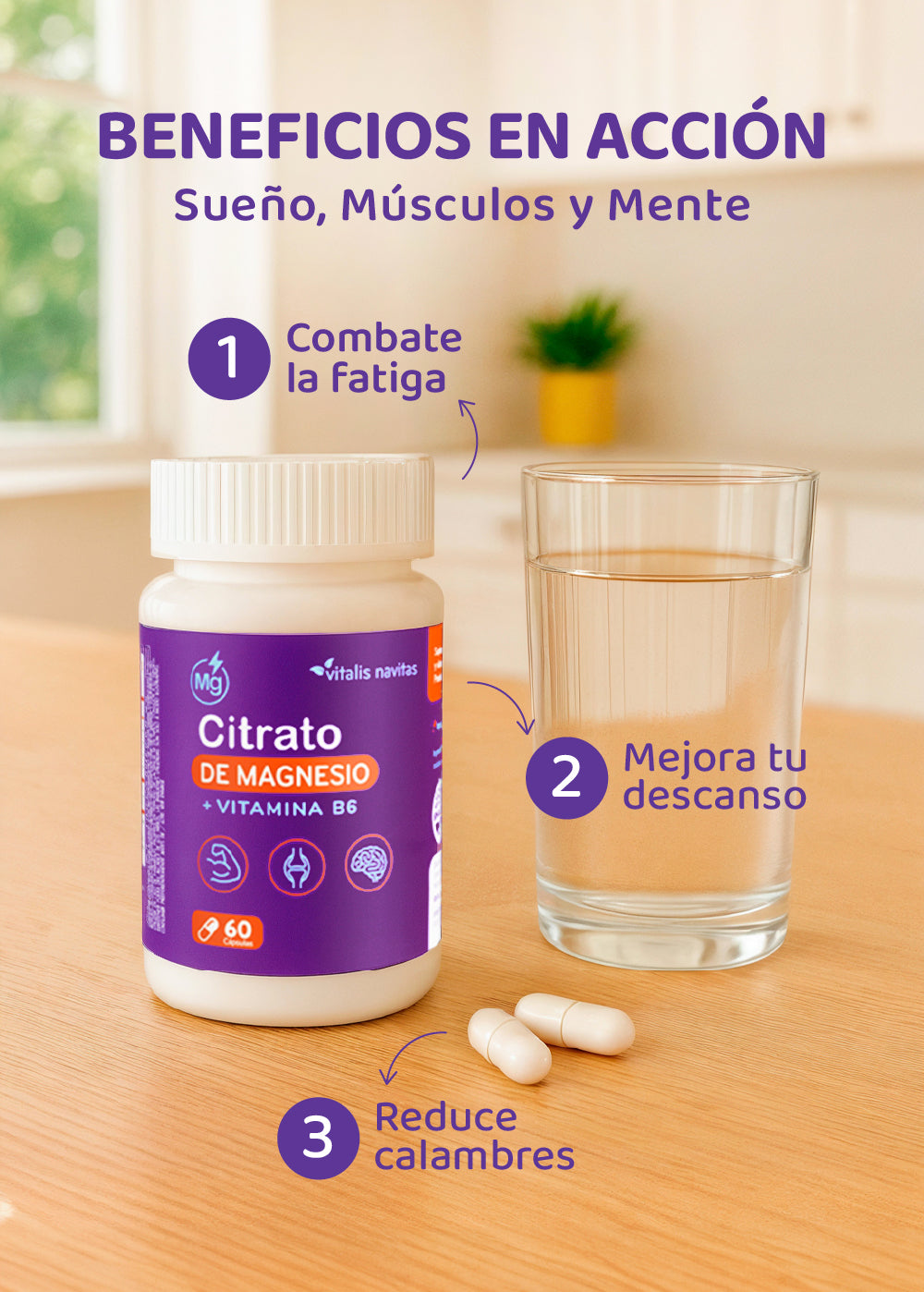 Citrato de Magnesio + Vitamina B6