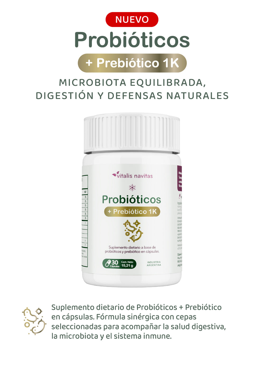 Probióticos + Prebiótico 1K