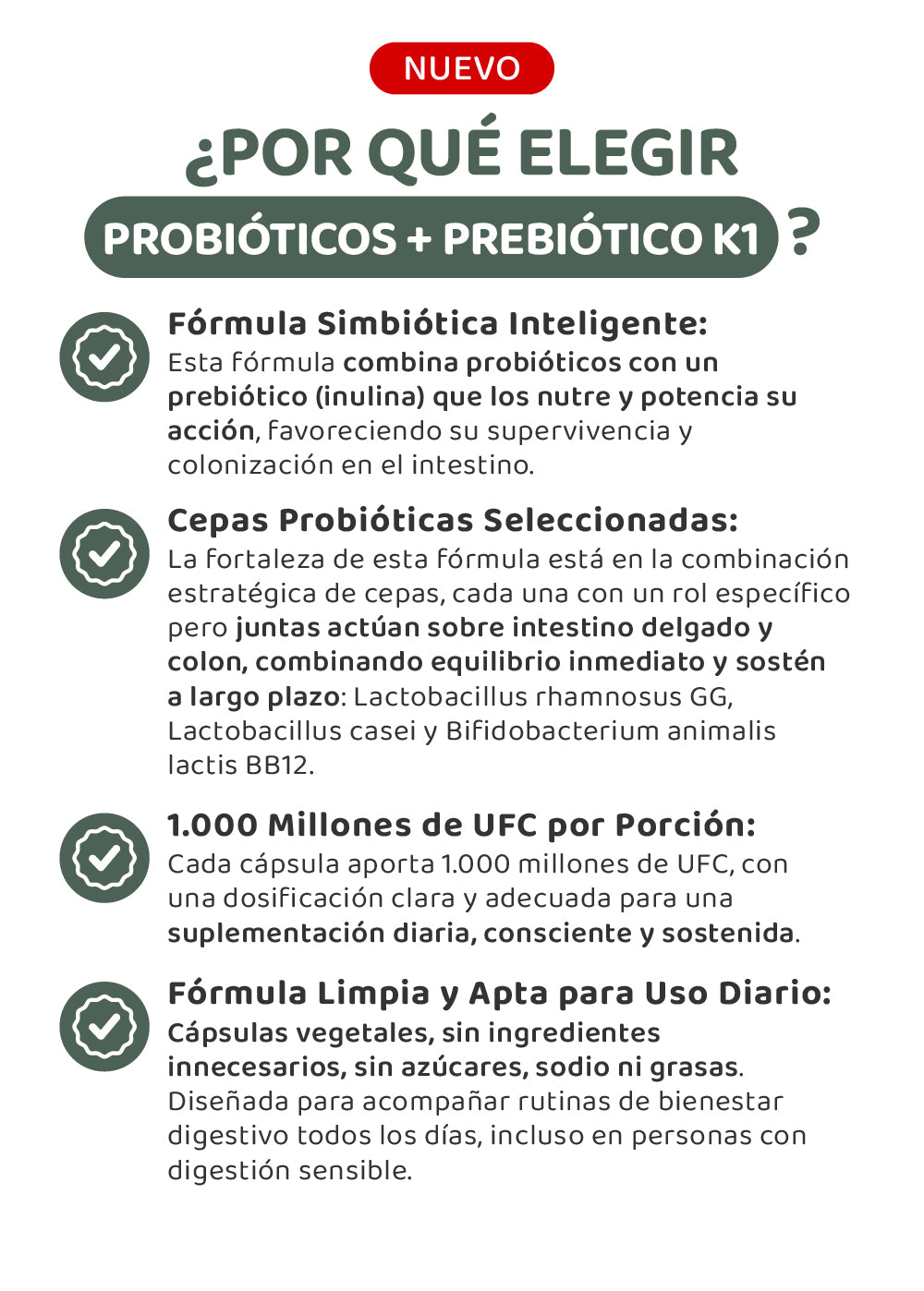 Probióticos + Prebiótico 1K