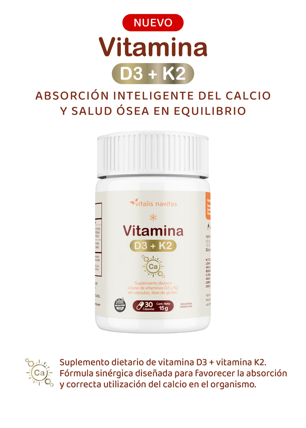 Vitamina D3 + K2