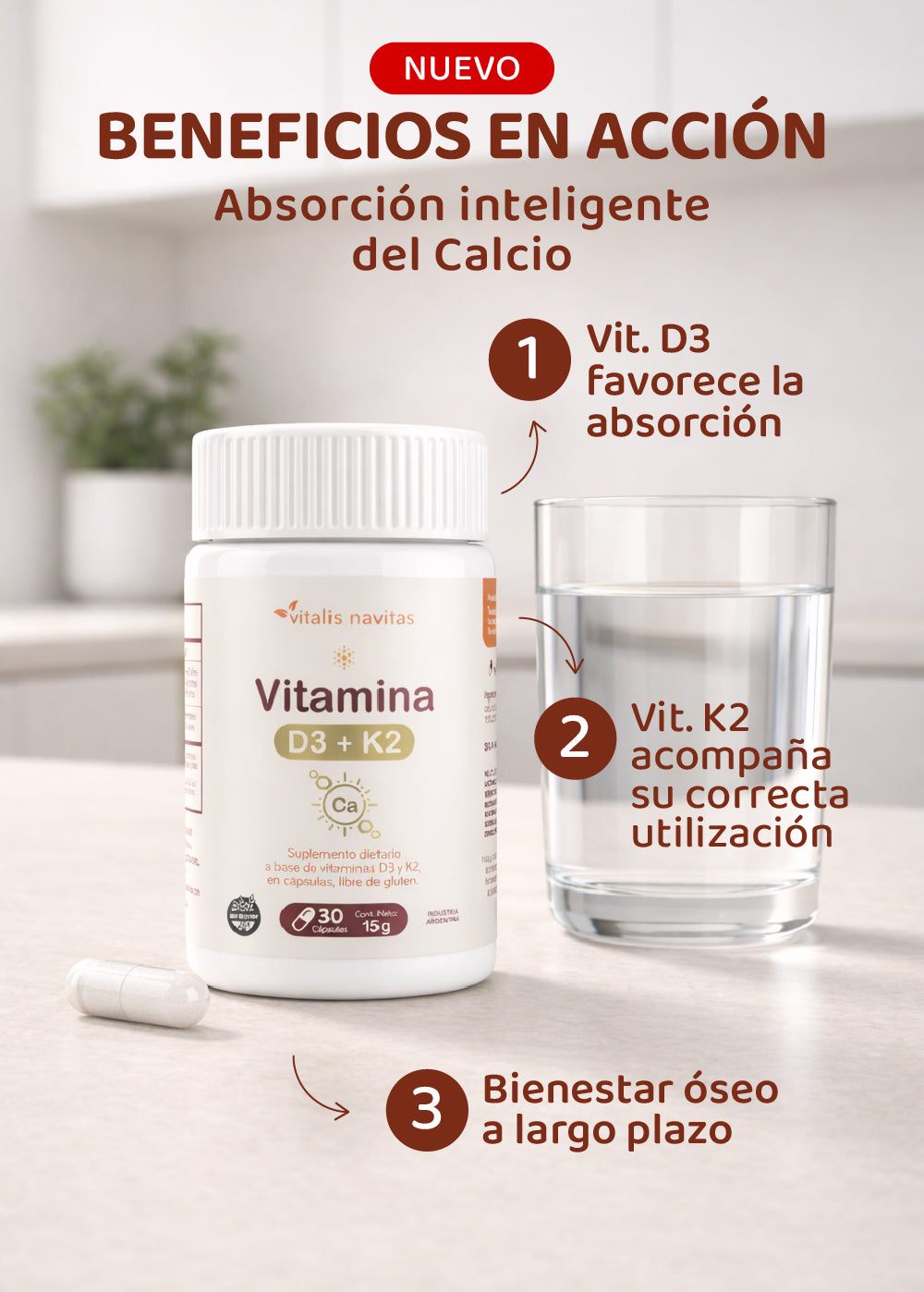 Vitamina D3 + K2