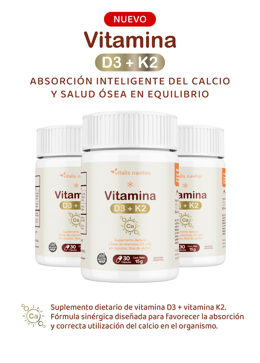 Vitamina D3 + K2